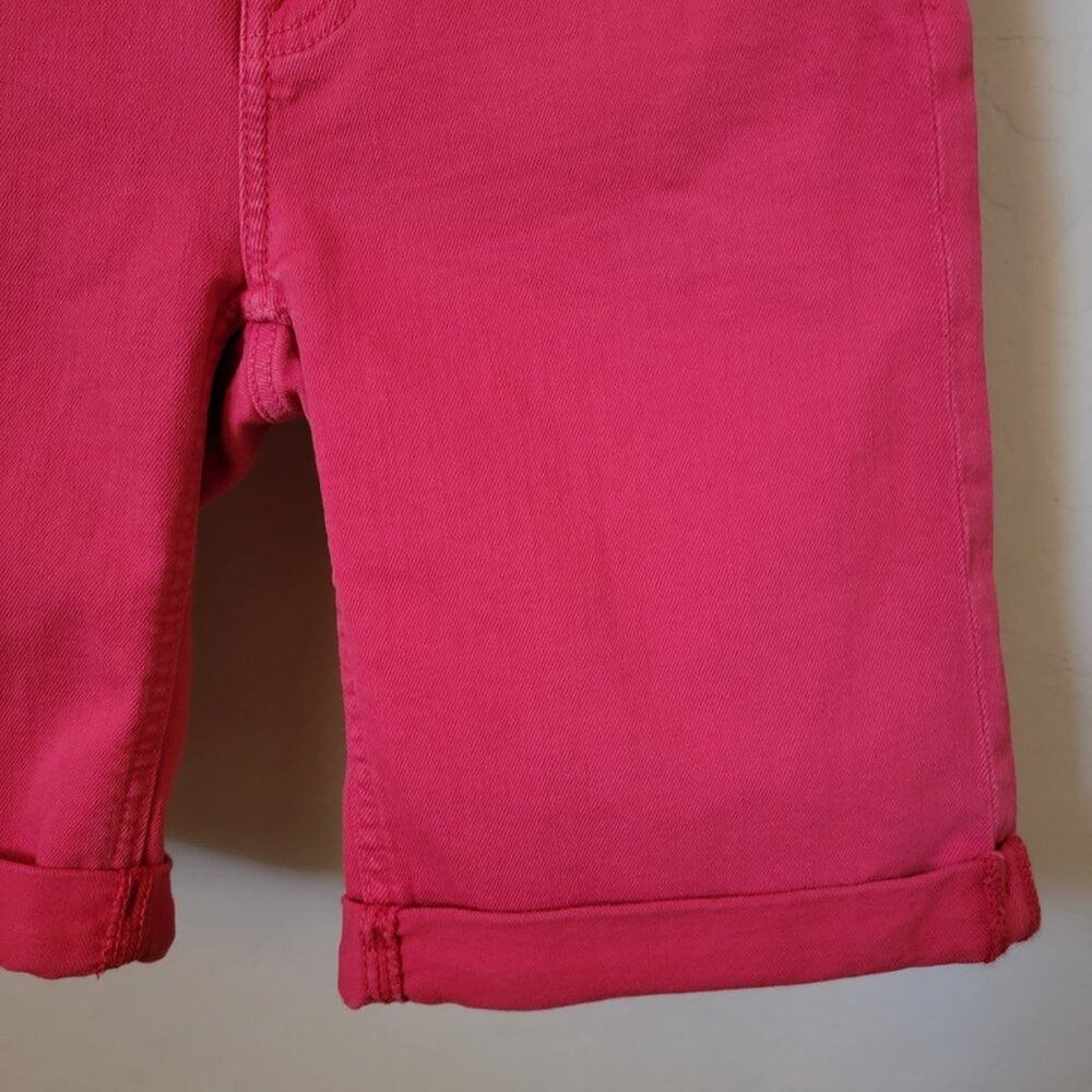Jen 7 by 7 For All Mankind Red Jean Rolled Cuff Bermuda Shorts - Picture 6 of 16
